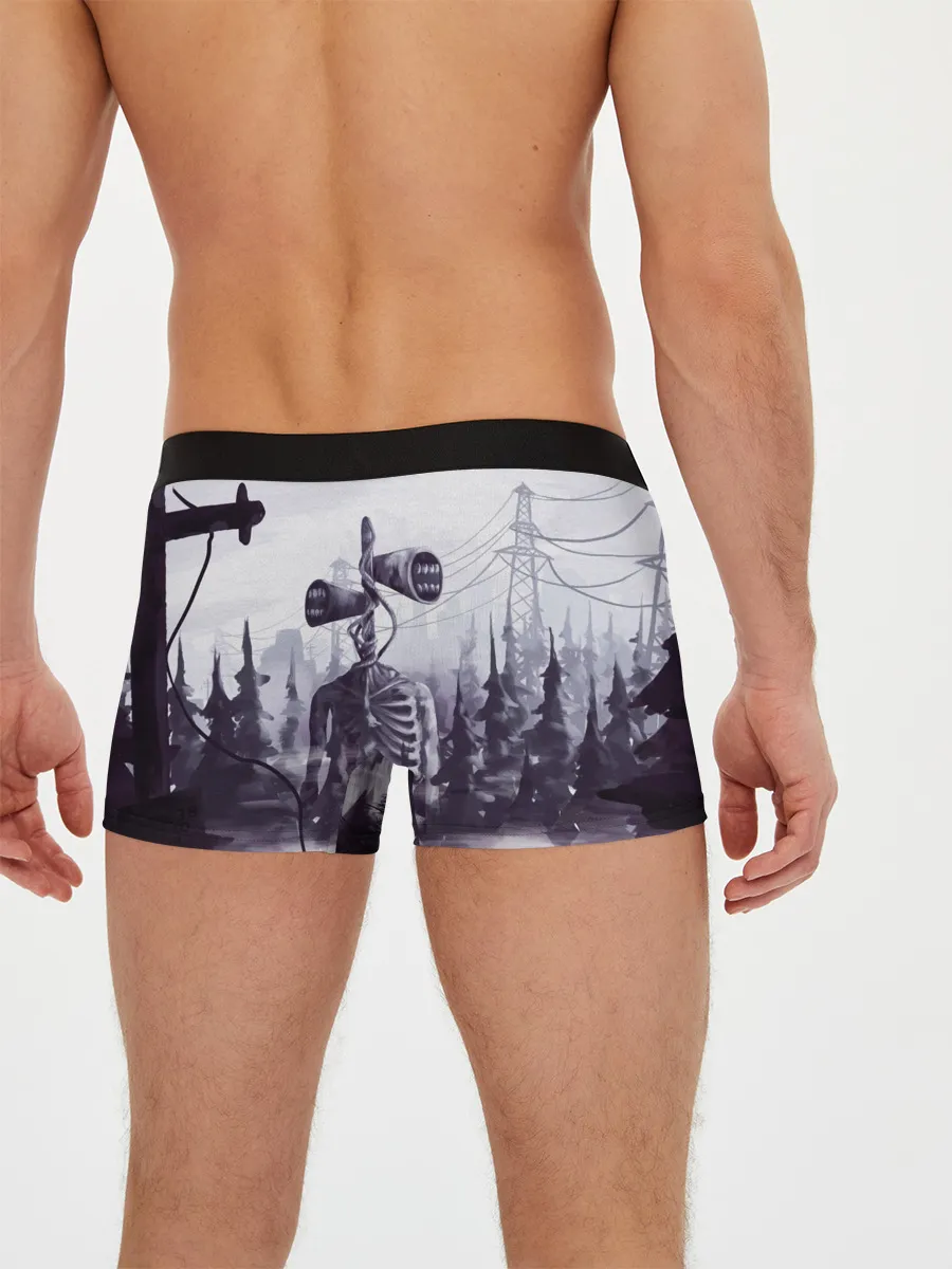 Мужские трусы боксеры / СИРЕНОГОЛОВЫЙ В ГОРОДЕ