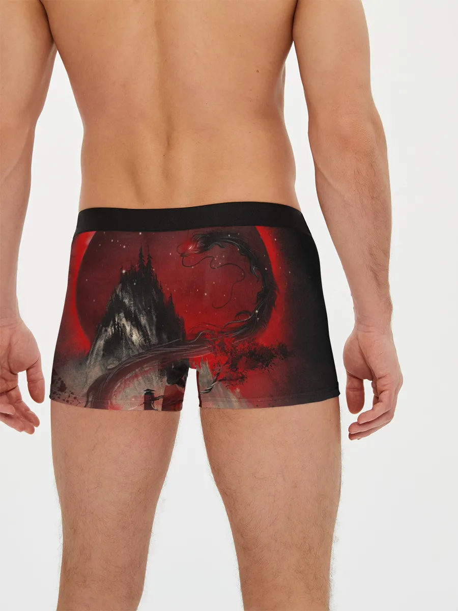 Мужские трусы боксеры / ЗМЕЙ ДРАКОН 3D