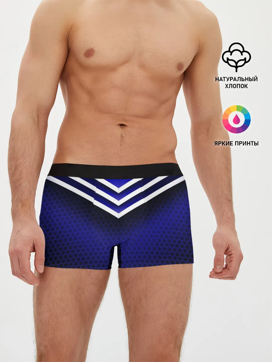 Мужские трусы боксеры / Sport blue style