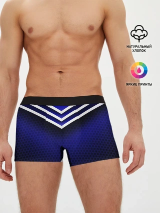 Мужские трусы боксеры / Sport blue style