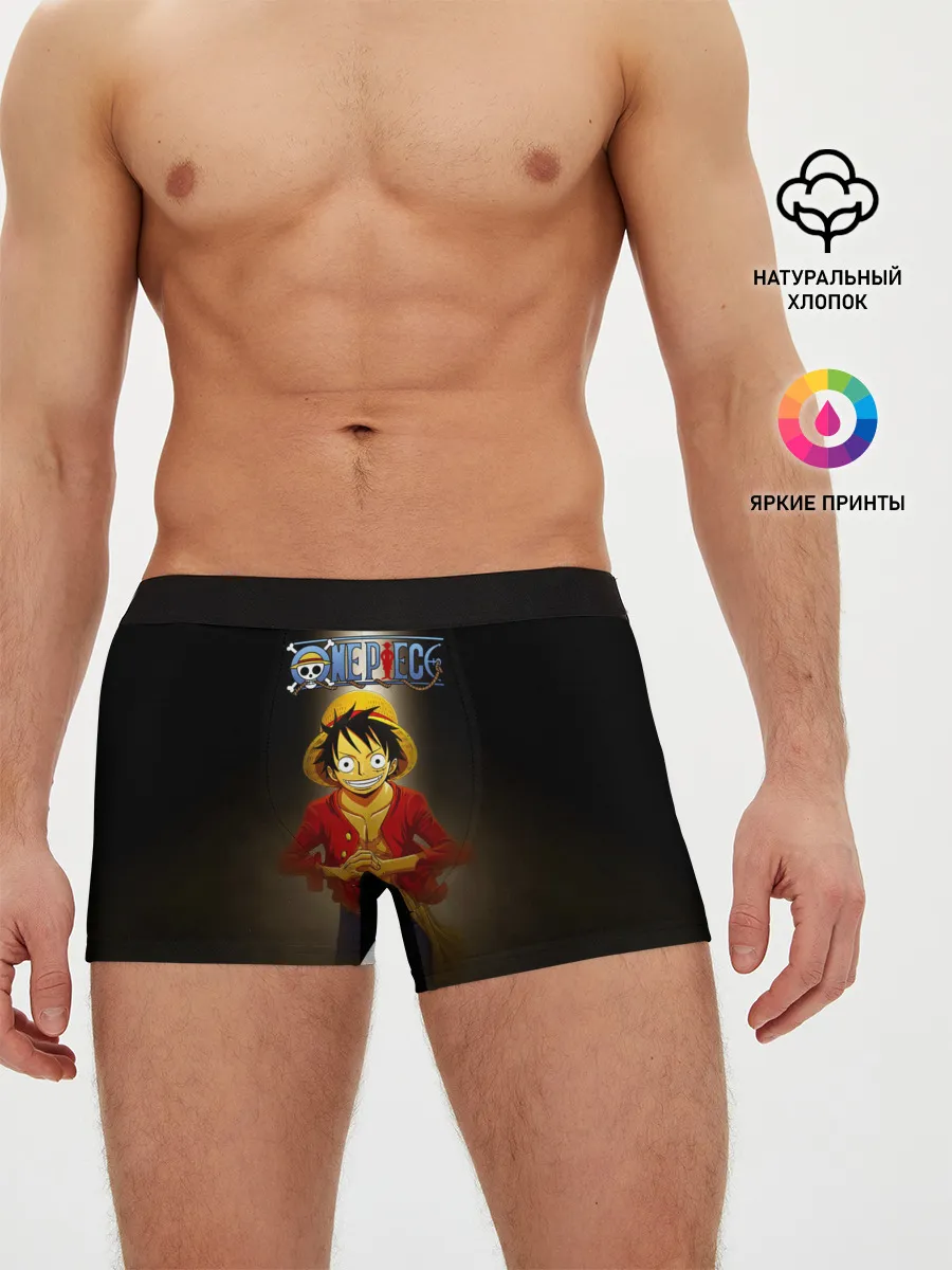 Мужские трусы боксеры / Луффи One Piece. Большой куш