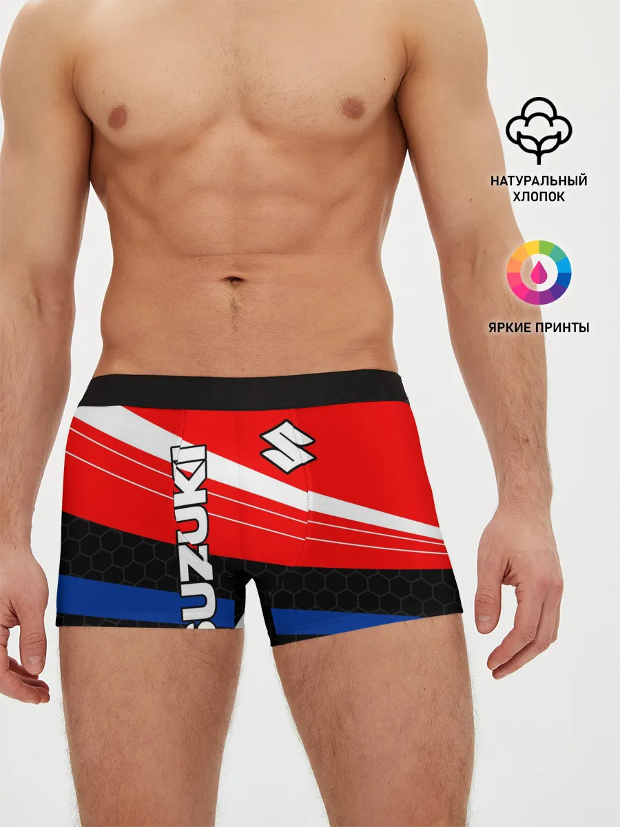 Мужские трусы боксеры / SUZUKI / СУЗУКИ / МОТОСПОРТ