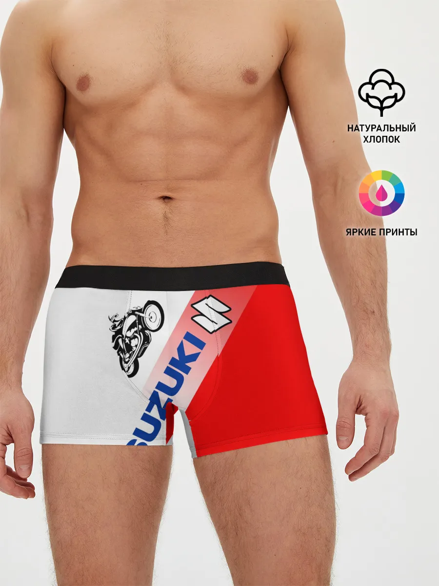 Мужские трусы боксеры / SUZUKI / СУЗУКИ / RACING