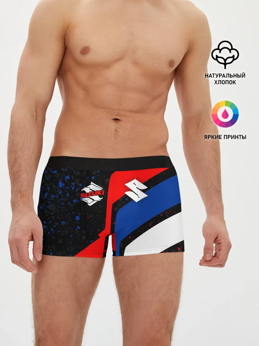 Мужские трусы боксеры / SUZUKI / СУЗУКИ / RACING