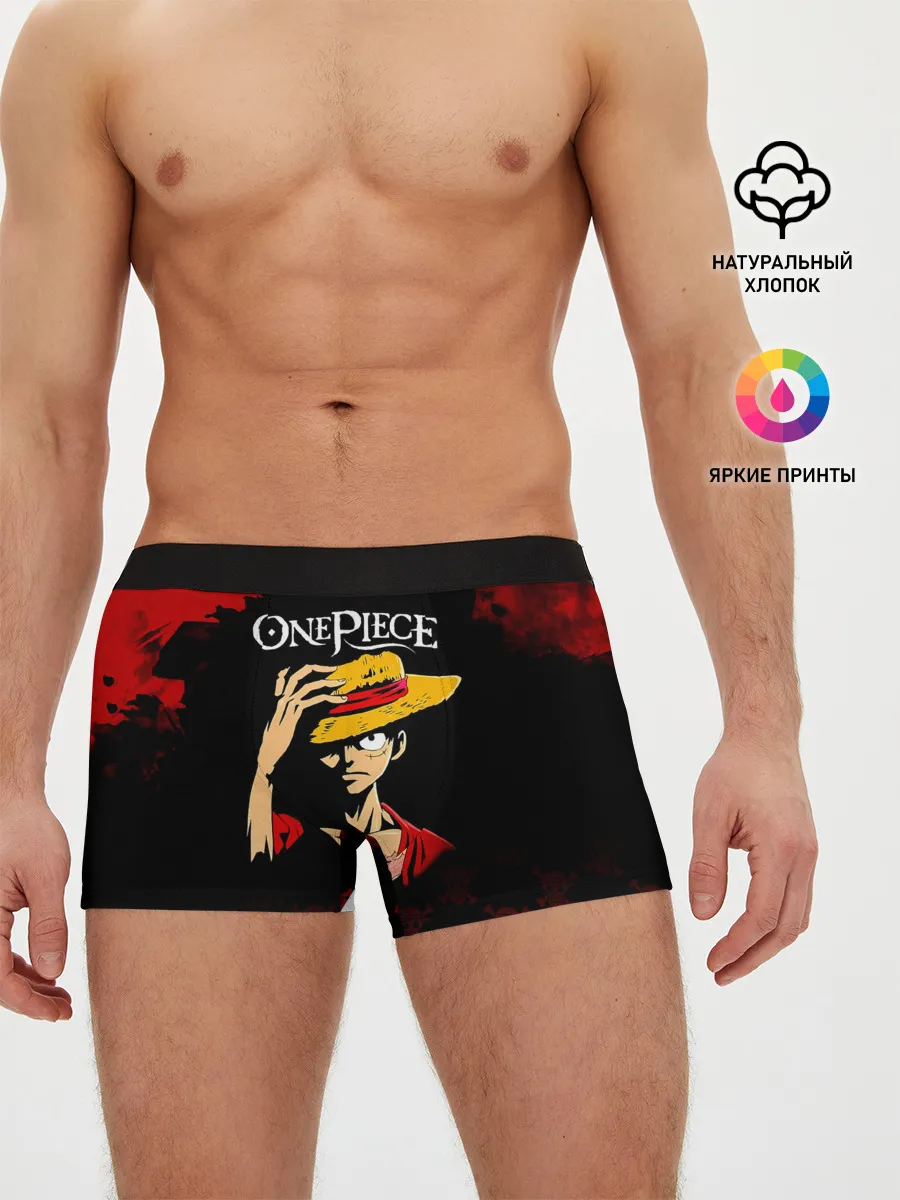 Мужские трусы боксеры / Луффи One Piece. Большой куш