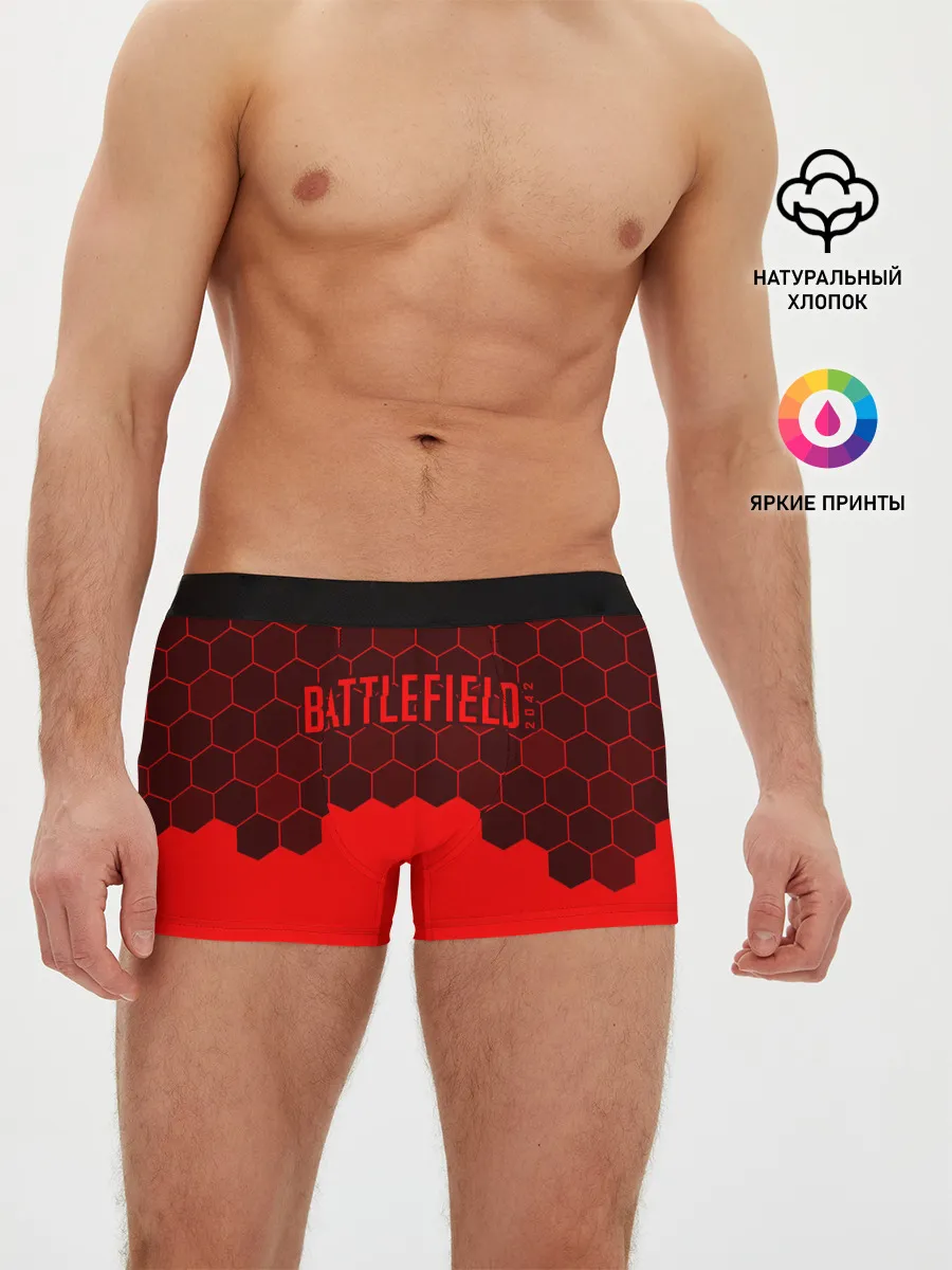 Мужские трусы боксеры / Battlefield 2042 - Hexagon