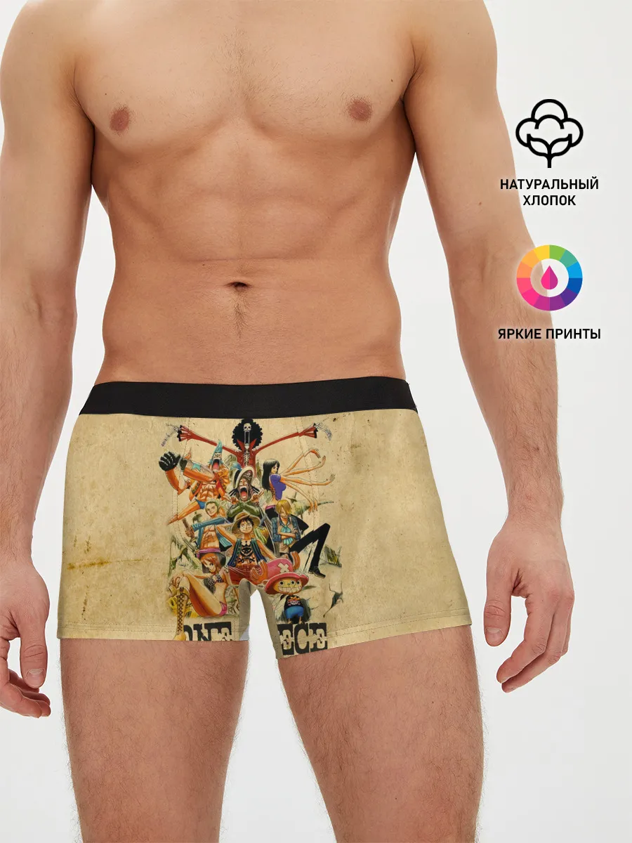 Мужские трусы боксеры / One Piece пираты Соломенной Шляпы