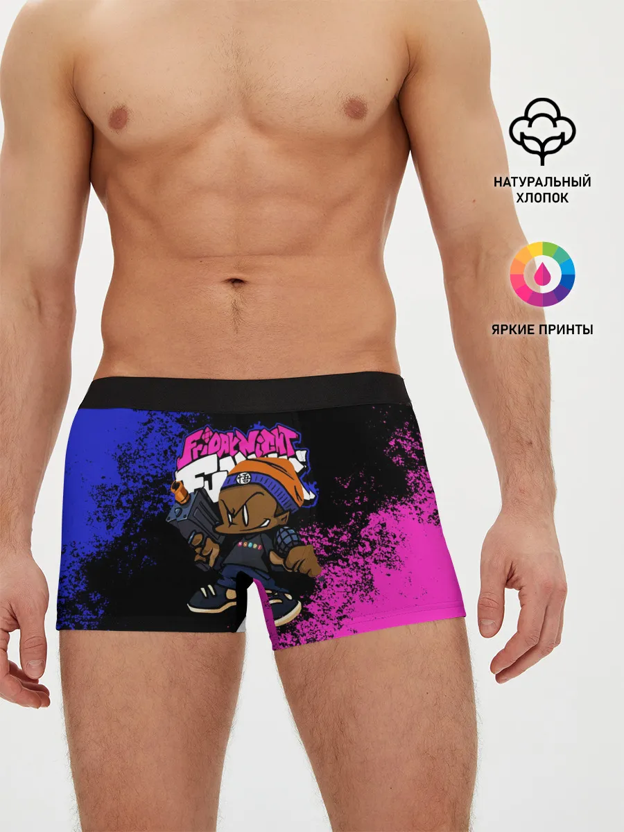 Мужские трусы боксеры / Black Пико