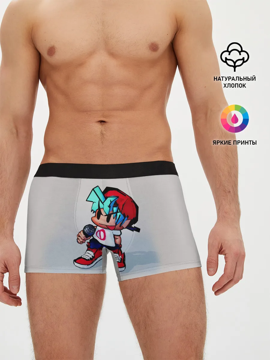 Мужские трусы боксеры / Бойфренд с микрофоном