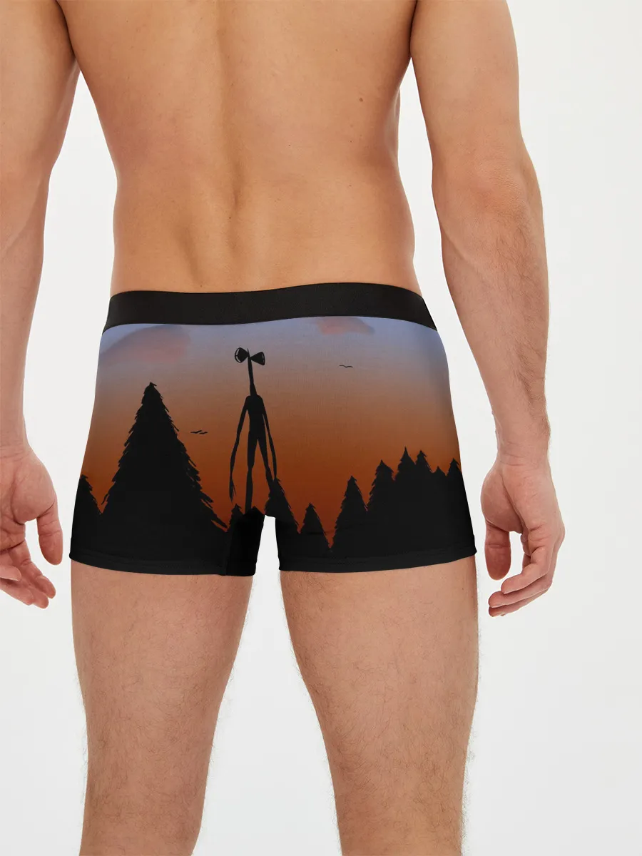 Мужские трусы боксеры / Сиреноголовый |Siren Head| Лес