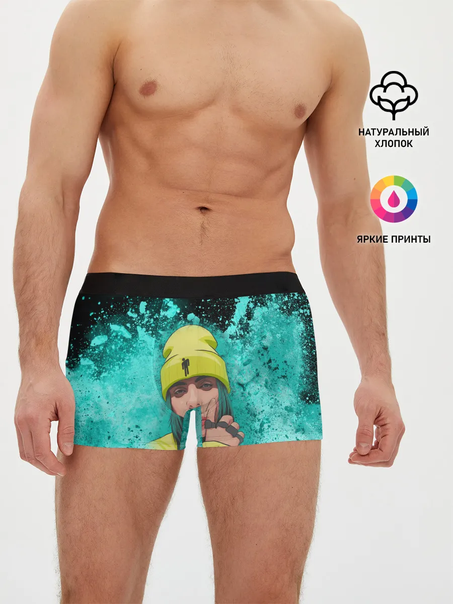 Мужские трусы боксеры / BILLIE EILISH | БИЛЛИ АЙЛИШ