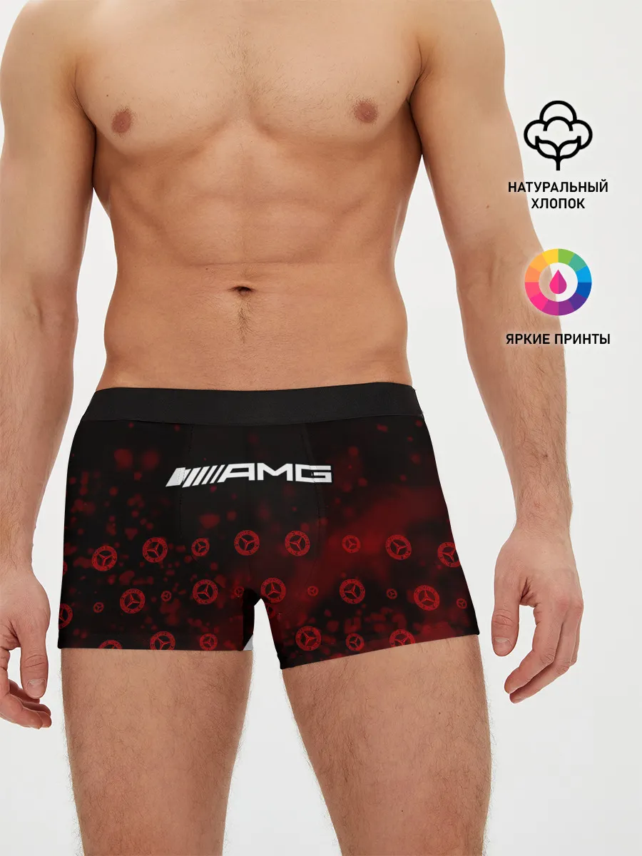 Мужские трусы боксеры / Mercedes AMG - Particles