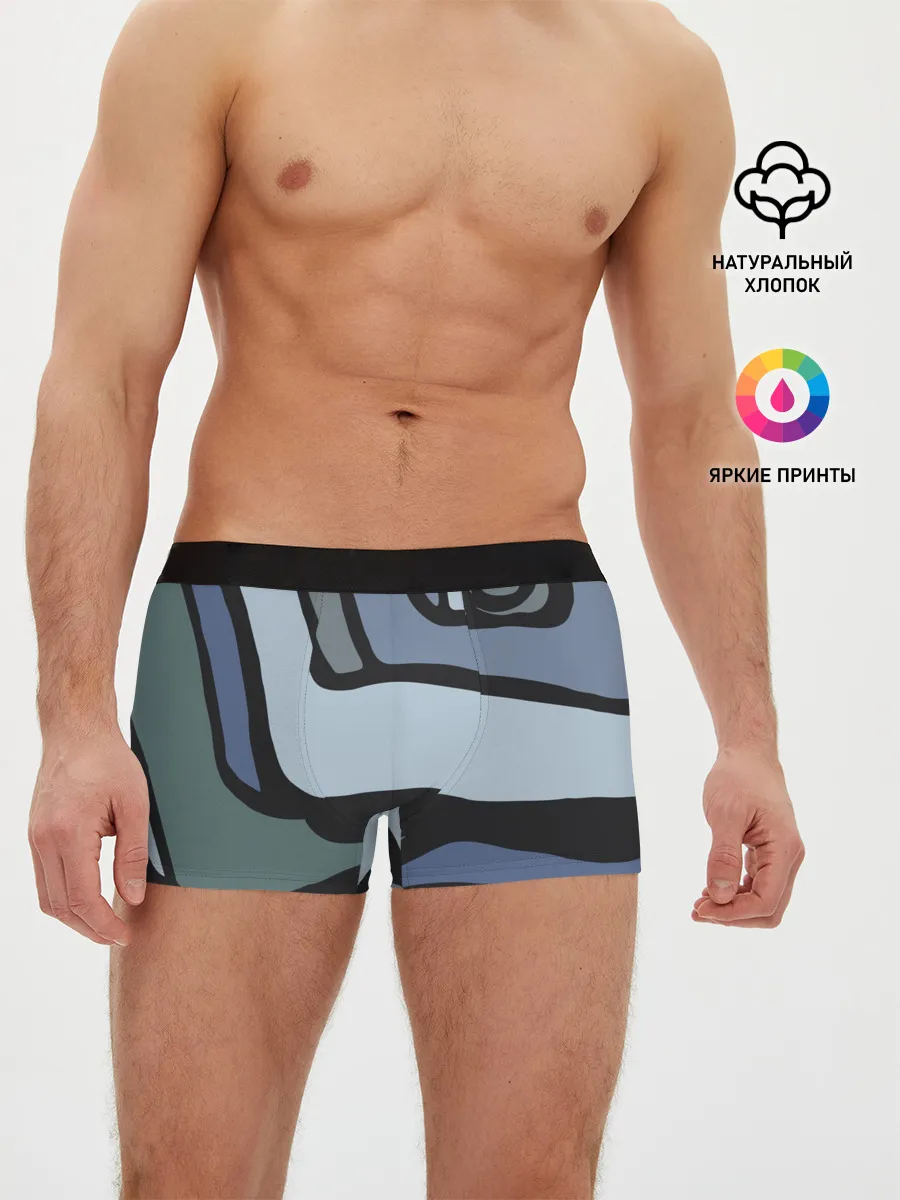 Мужские трусы боксеры / Графит