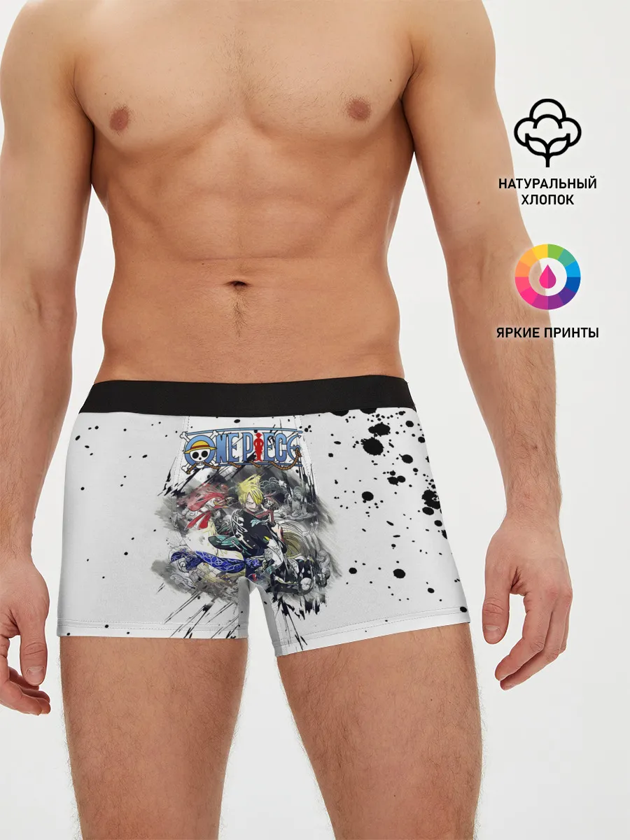 Мужские трусы боксеры / Винсмок Санджи One Piece