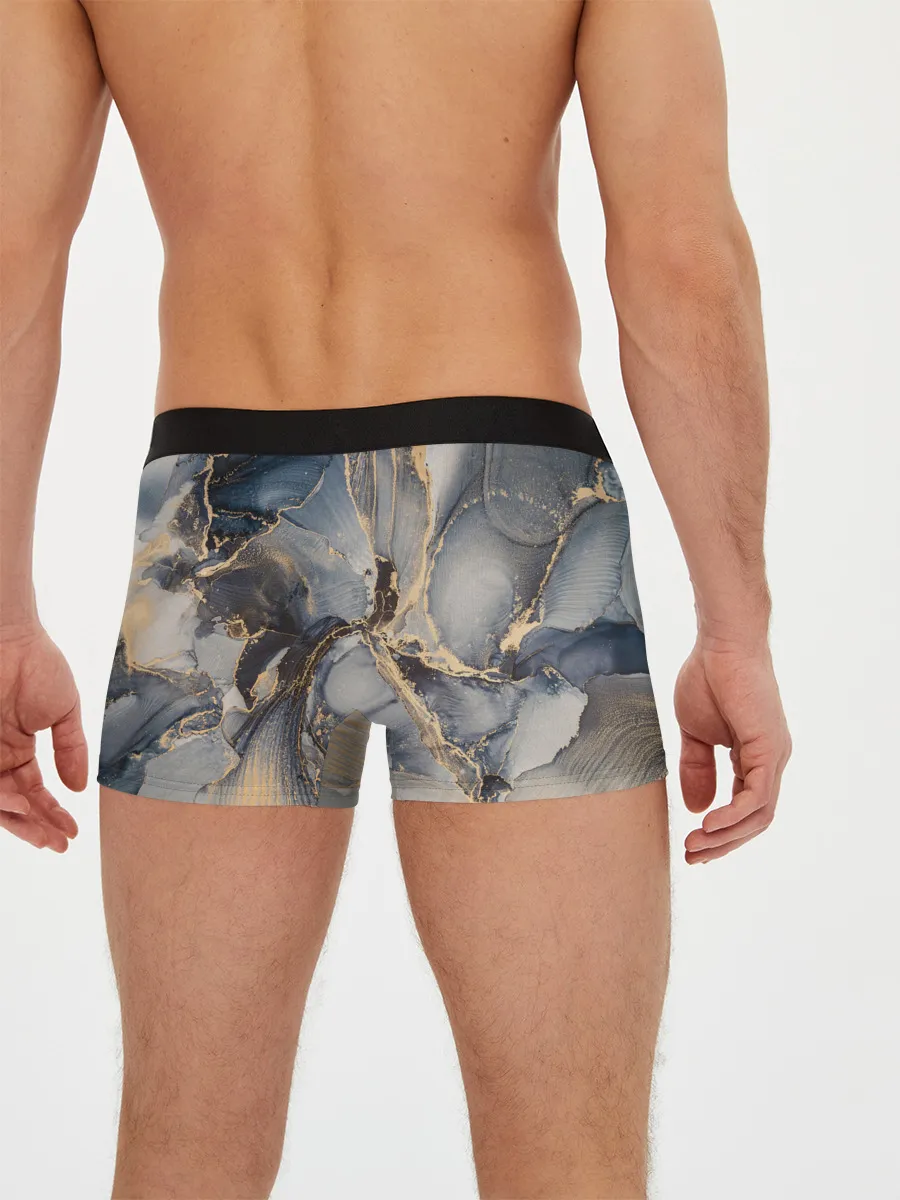 Мужские трусы боксеры / Fluid art ink mix
