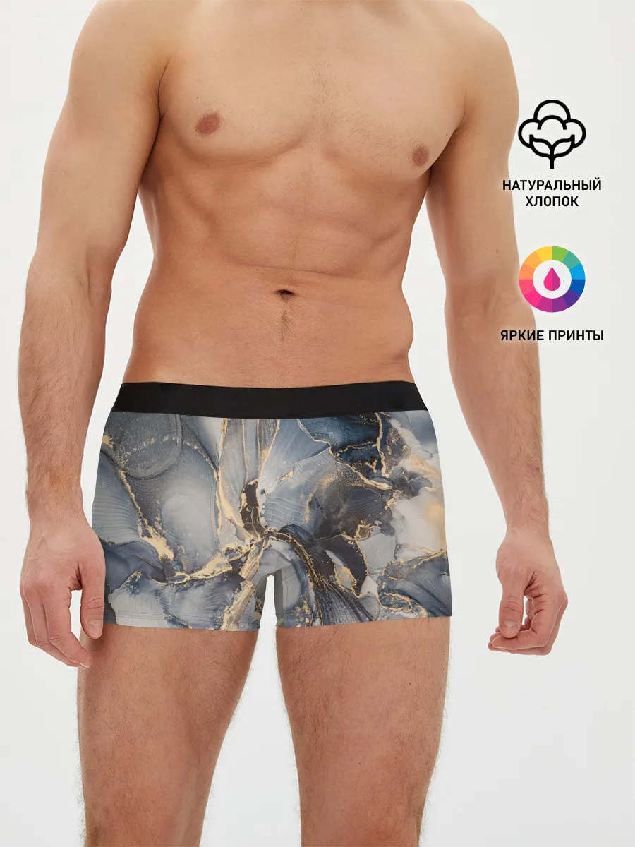 Мужские трусы боксеры / Fluid art ink mix