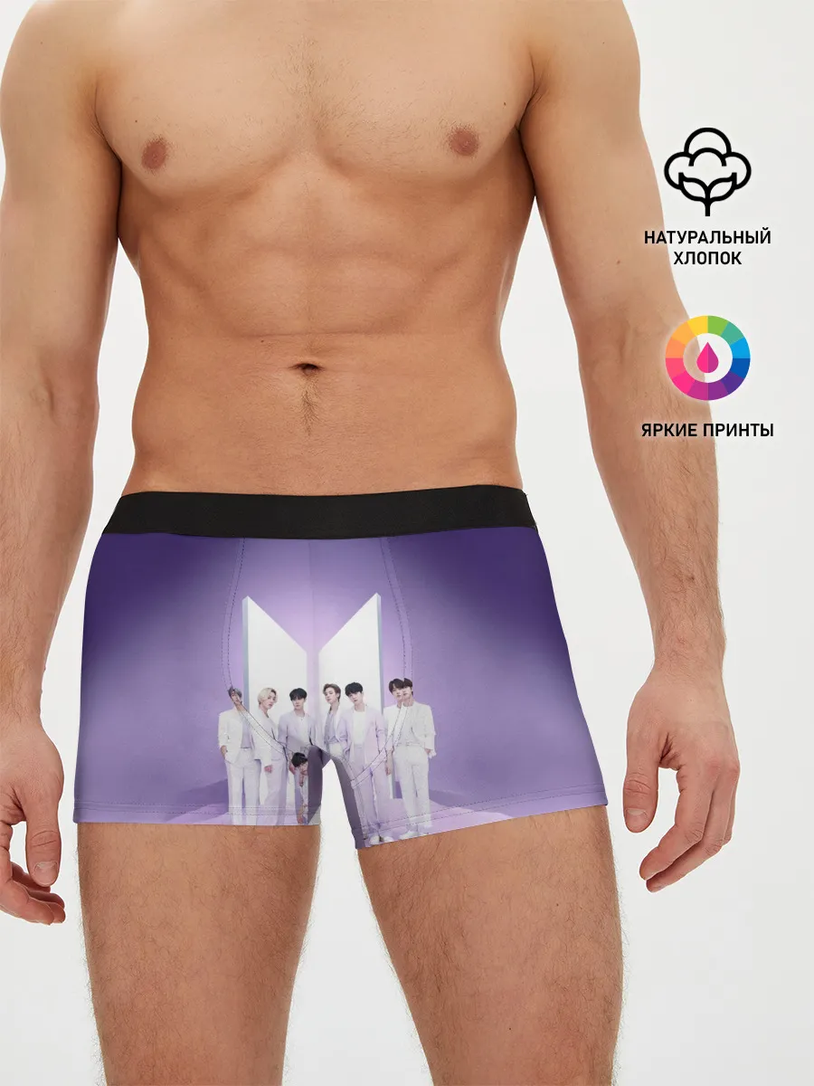 Мужские трусы боксеры / BTS. Purple