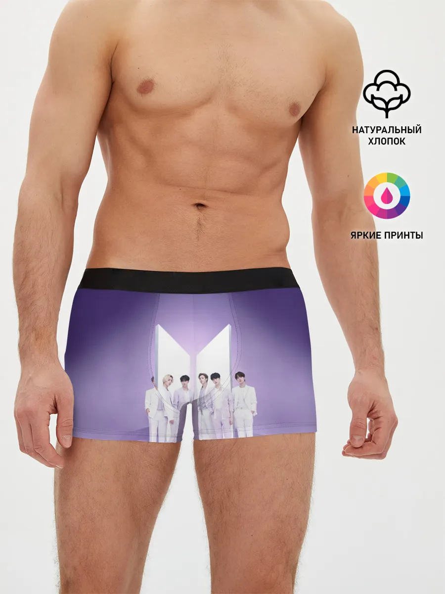Мужские трусы боксеры / BTS. Purple