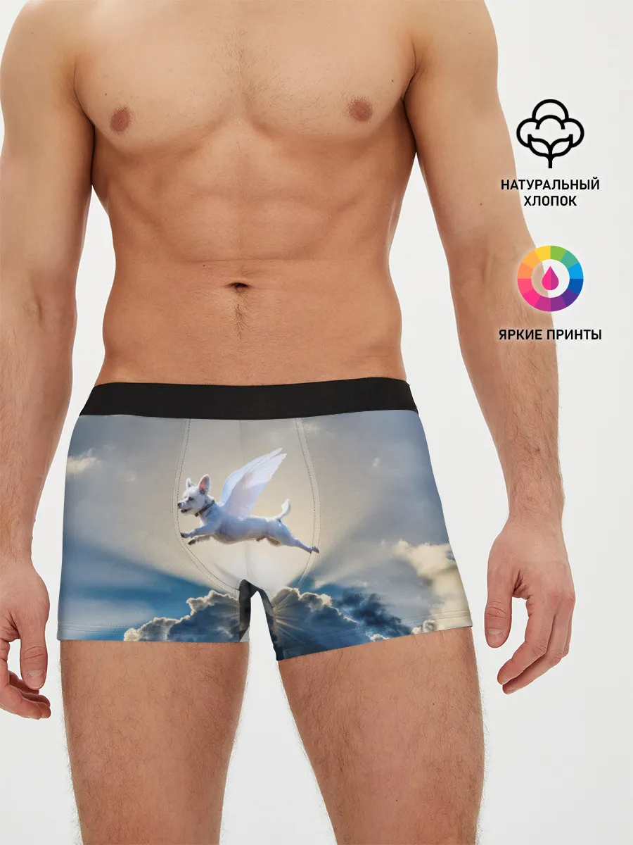 Мужские трусы боксеры / Ангельский пес