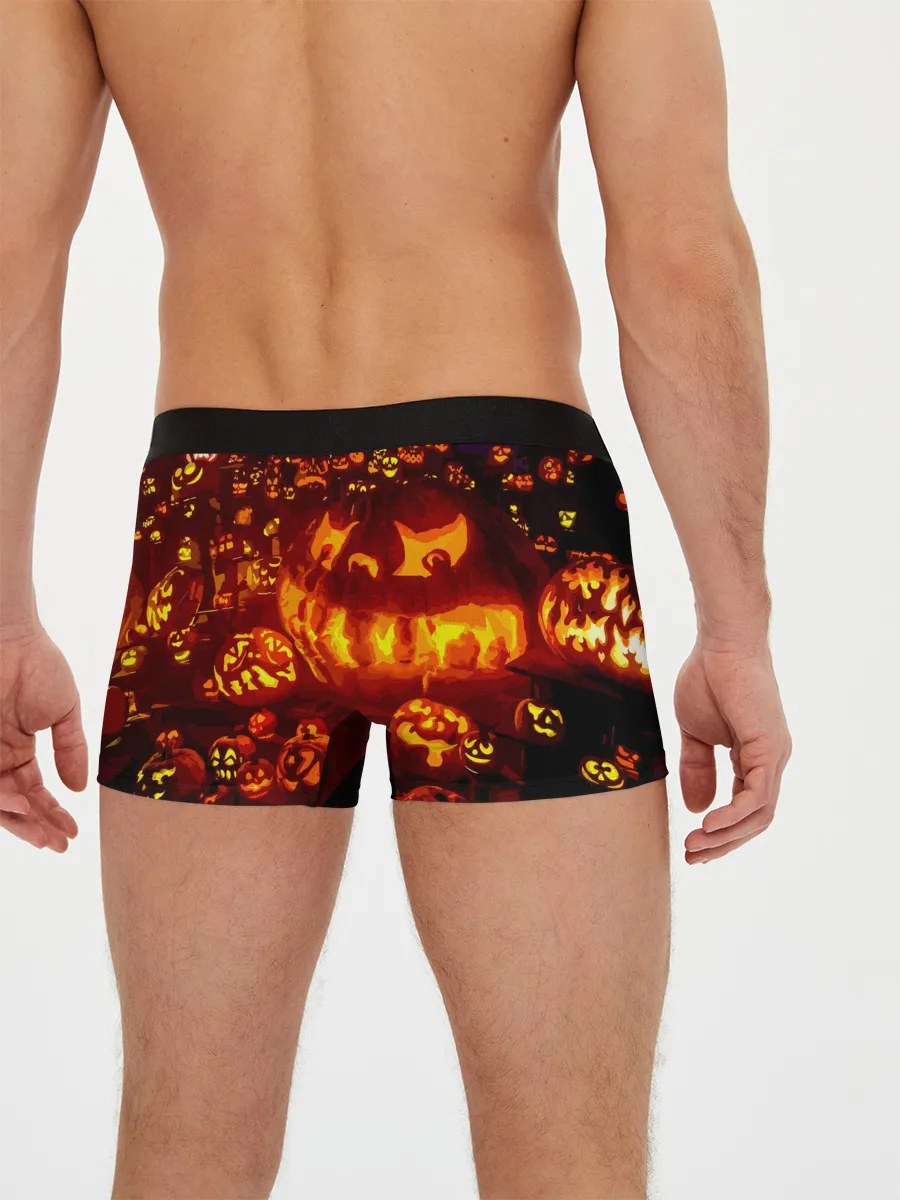 Мужские трусы боксеры / Тыквы на Хэллоуин