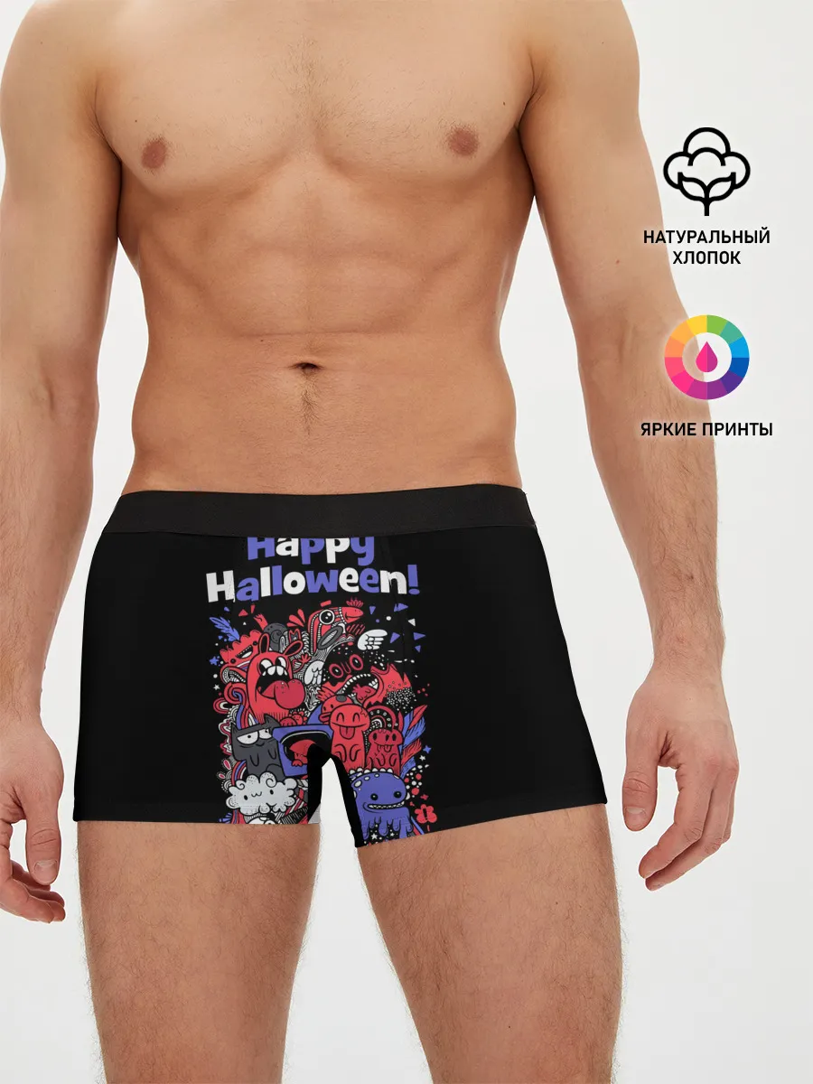 Мужские трусы боксеры / Монстры на Хеллоуин