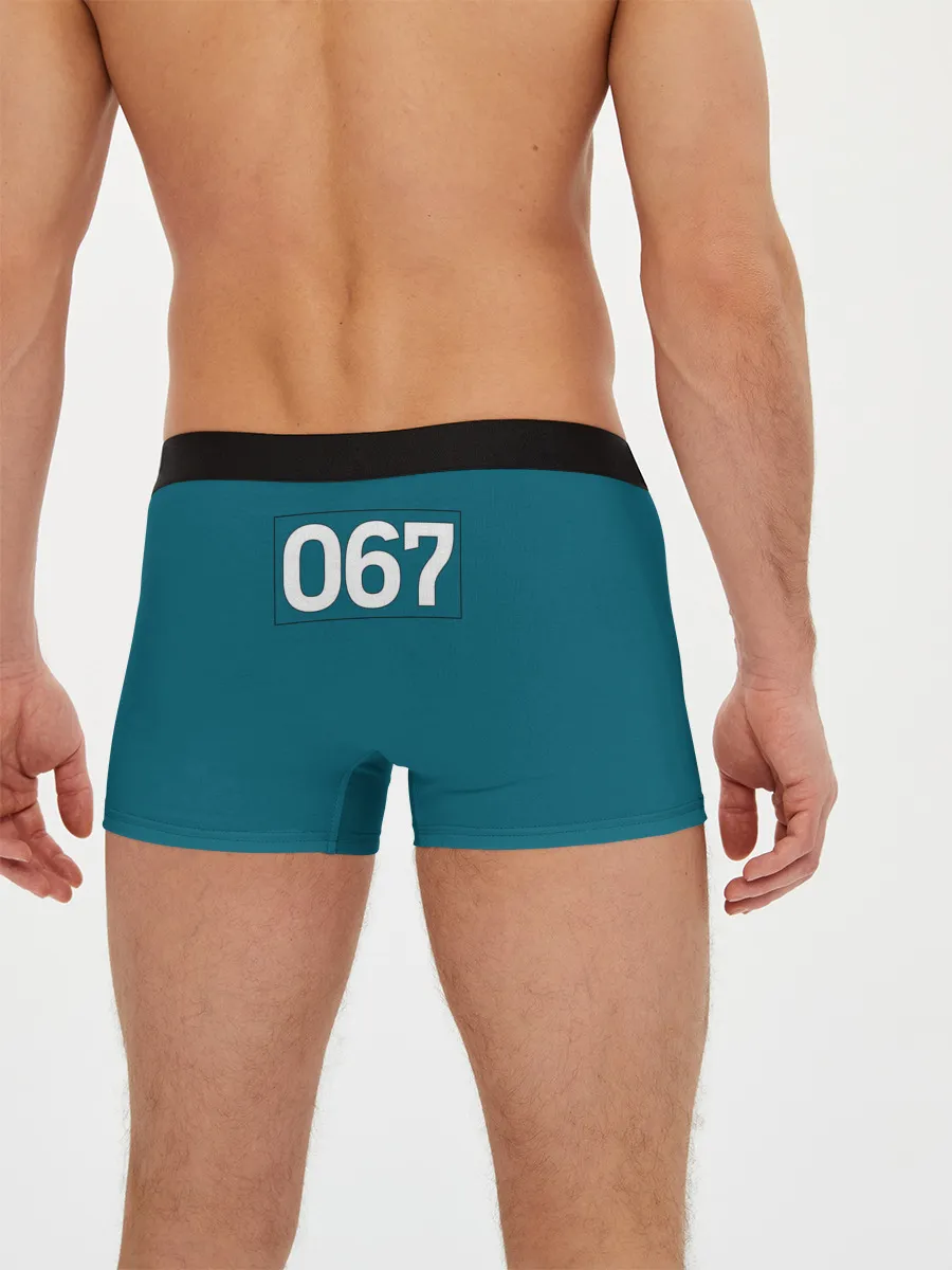 Мужские трусы боксеры / Игра в кальмара | Номер на спине