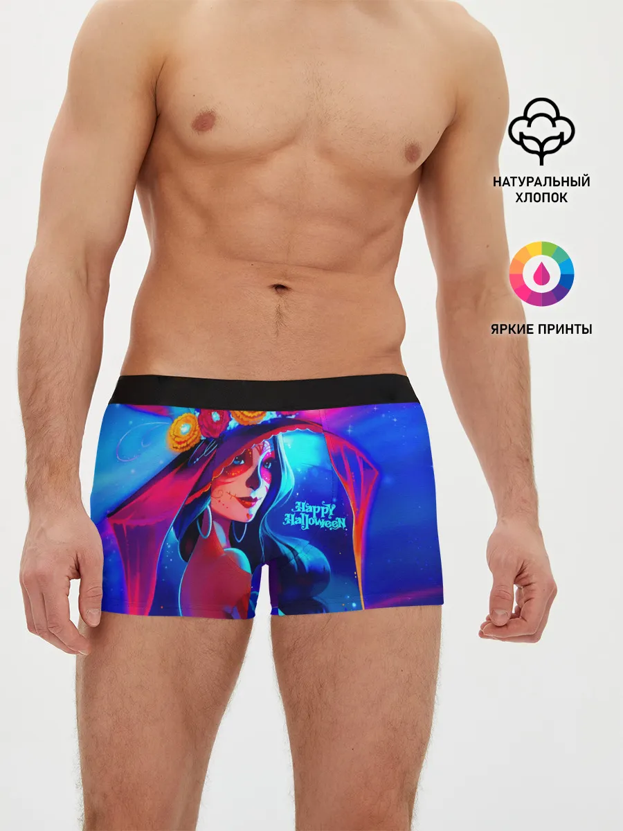 Мужские трусы боксеры / Неоновая ведьма