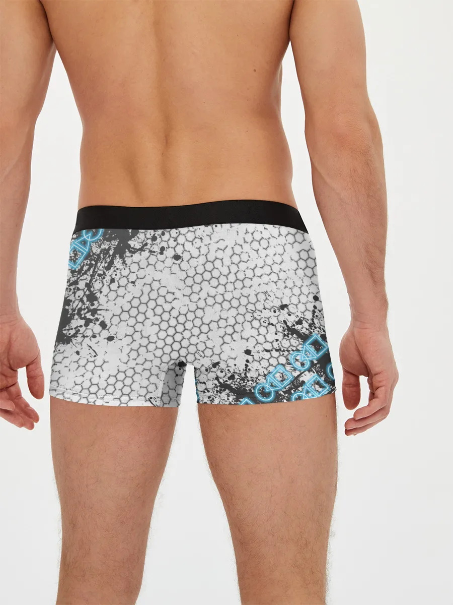 Мужские трусы боксеры / Игра в кальмара Неон