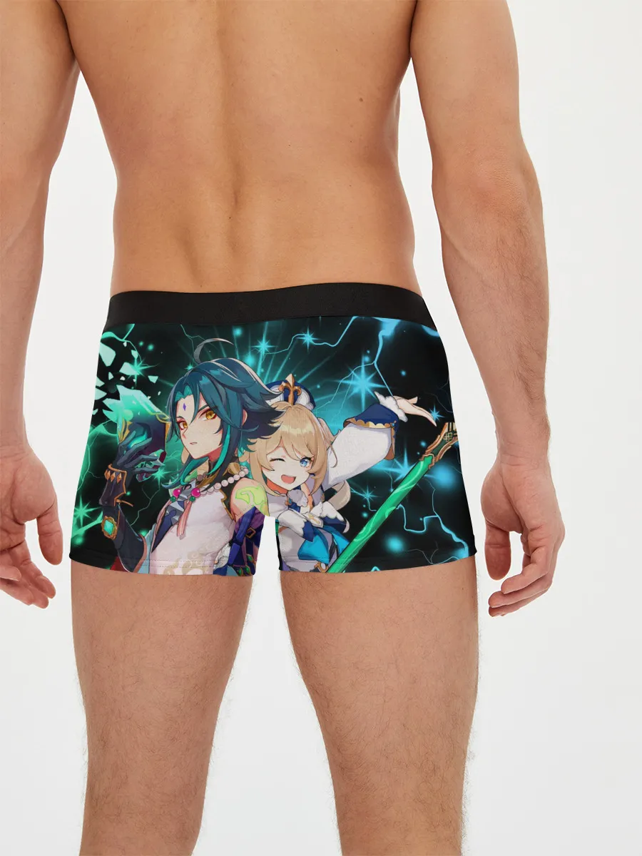Мужские трусы боксеры / Сяо и Барбара, Genshin Impact
