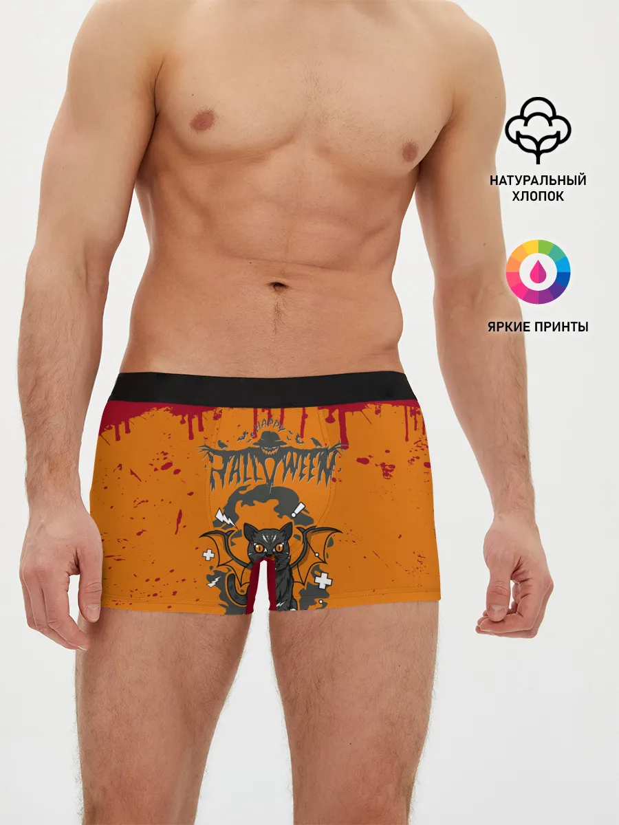 Мужские трусы боксеры / ЛЕТУЧАЯ КОТОМЫШЬ | ХЭЛЛОУИН