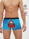 Мужские трусы боксеры / Мопс в толстовке