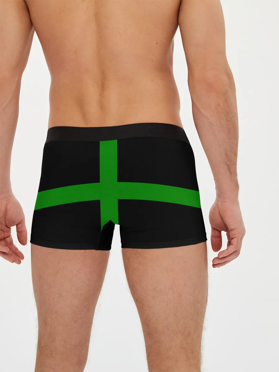 Мужские трусы боксеры / Hollywood Undead заеленный крест