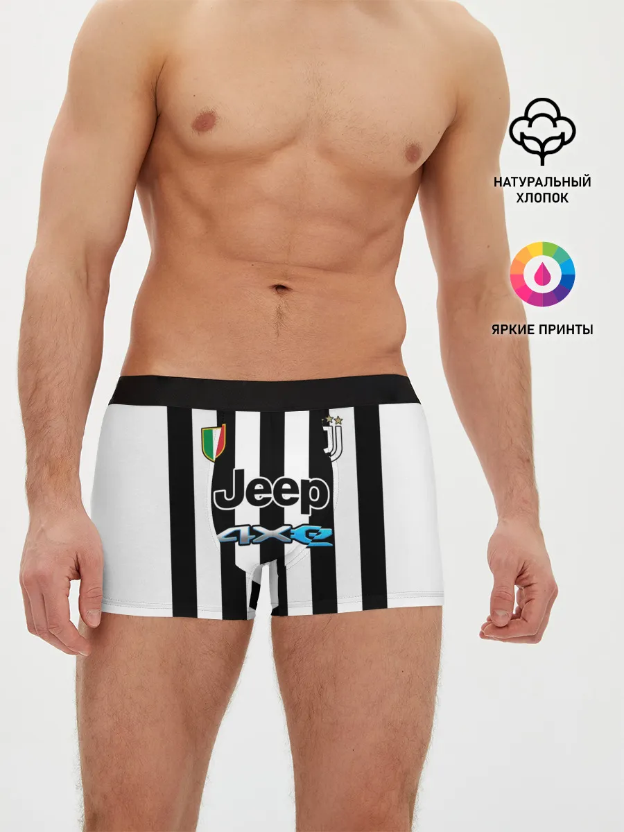Мужские трусы боксеры / Форма Ювентуса домашняя 2021/2022