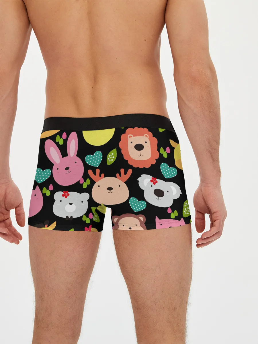 Мужские трусы боксеры / Головы милых животных