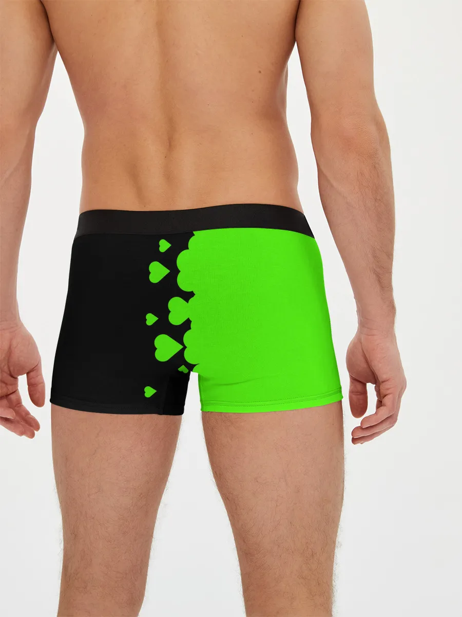 Мужские трусы боксеры / Любовь Эндермена и Крипера Майнкрафт