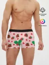 Мужские трусы боксеры / Клубника в шоколаде