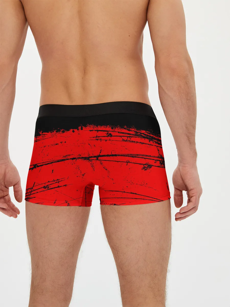 Мужские трусы боксеры / КРАСНЫЙ ГРАНЖ | RED GRUNGE