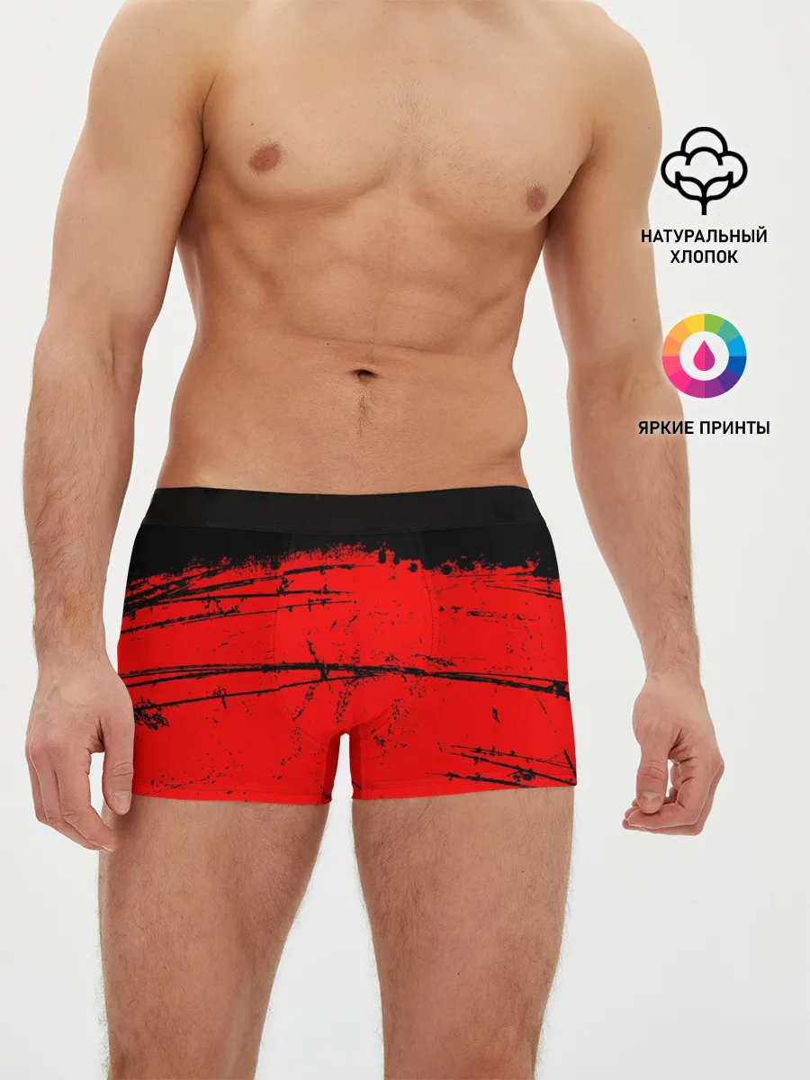 Мужские трусы боксеры / КРАСНЫЙ ГРАНЖ | RED GRUNGE