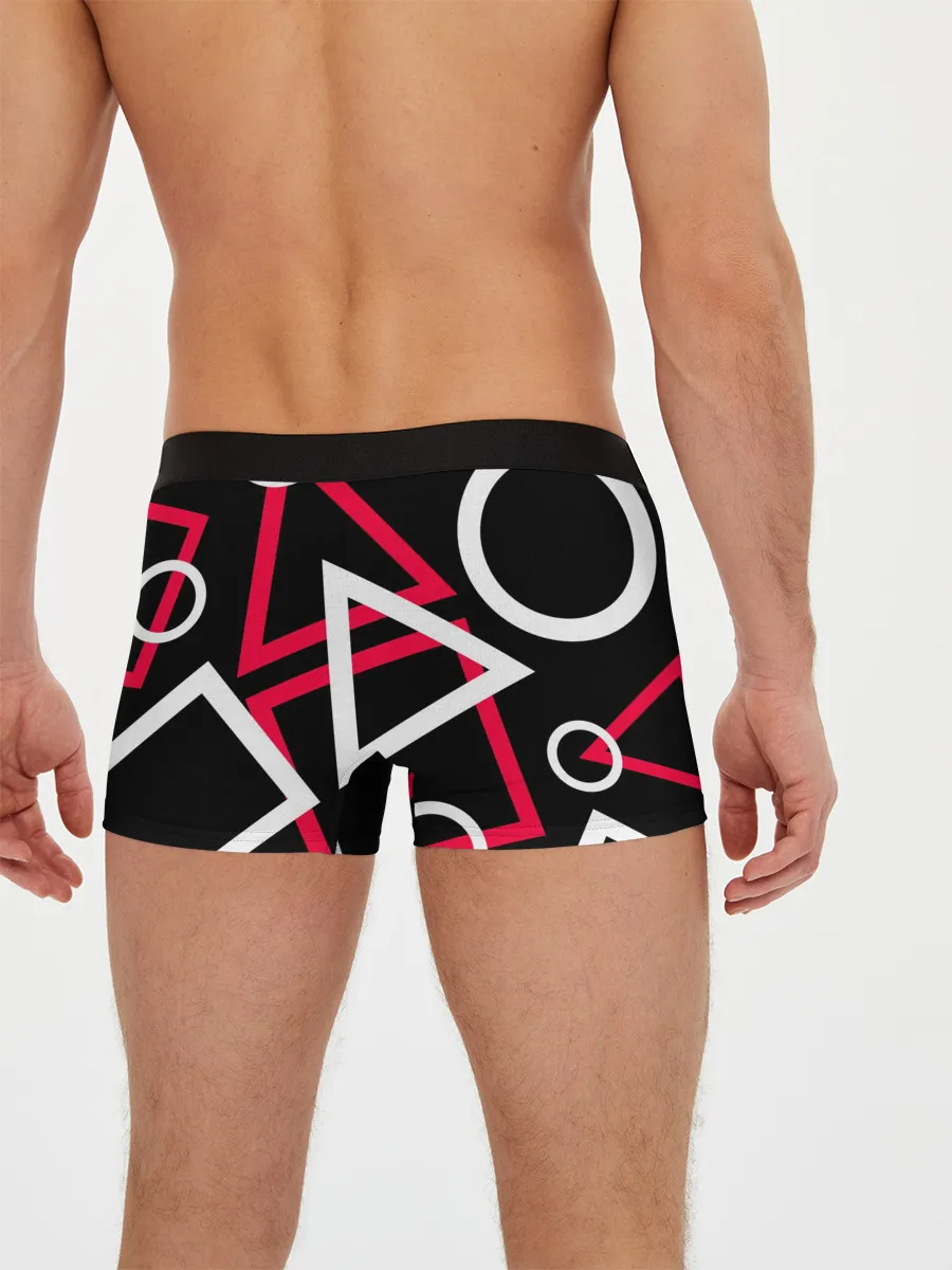 Мужские трусы боксеры / Игра в кальмара -маска ведущего