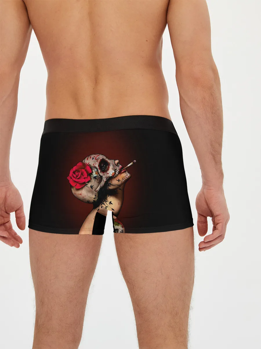Мужские трусы боксеры / Ведьма с красной розой