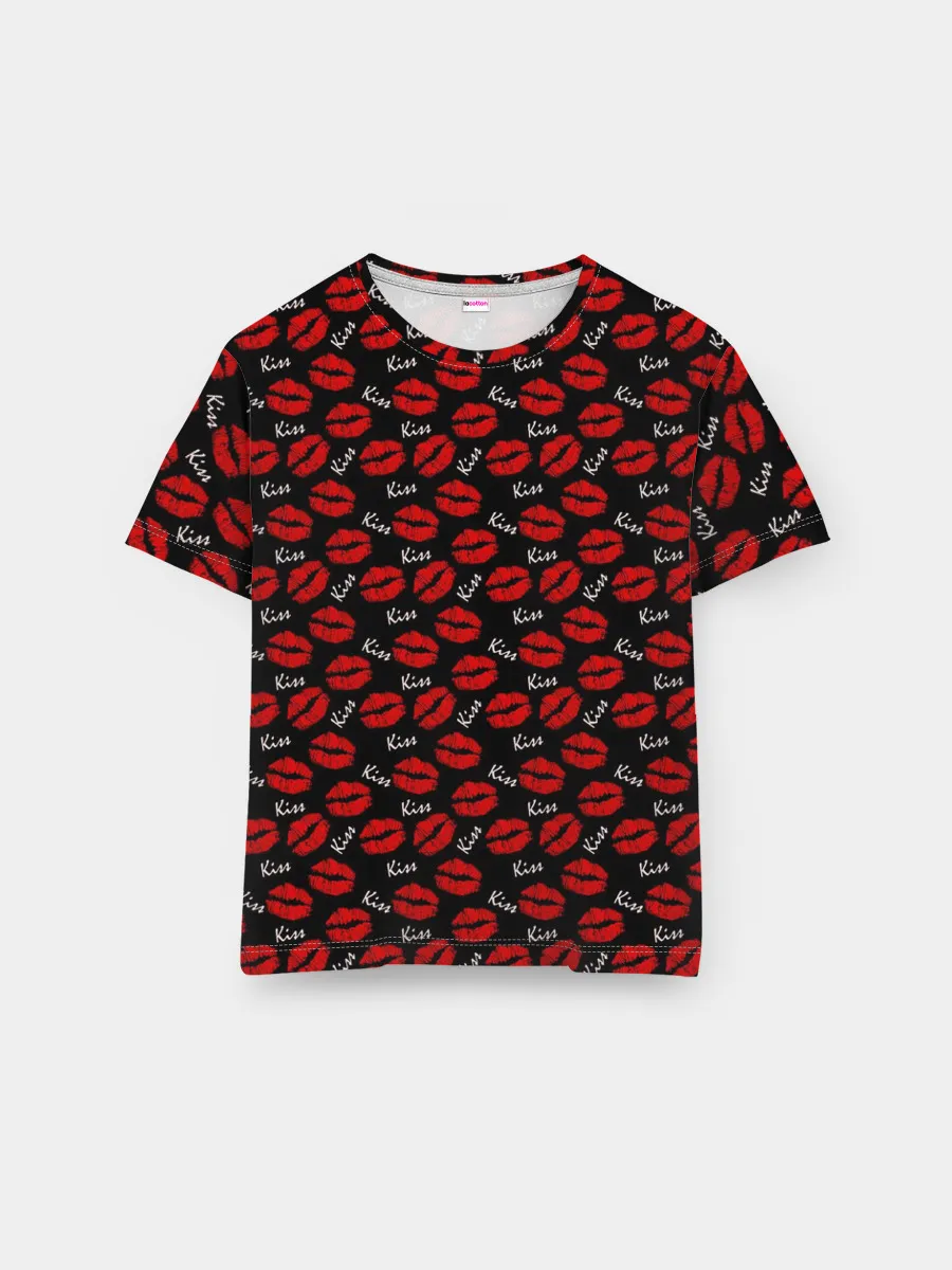 Мужская базовая футболка / Kiss