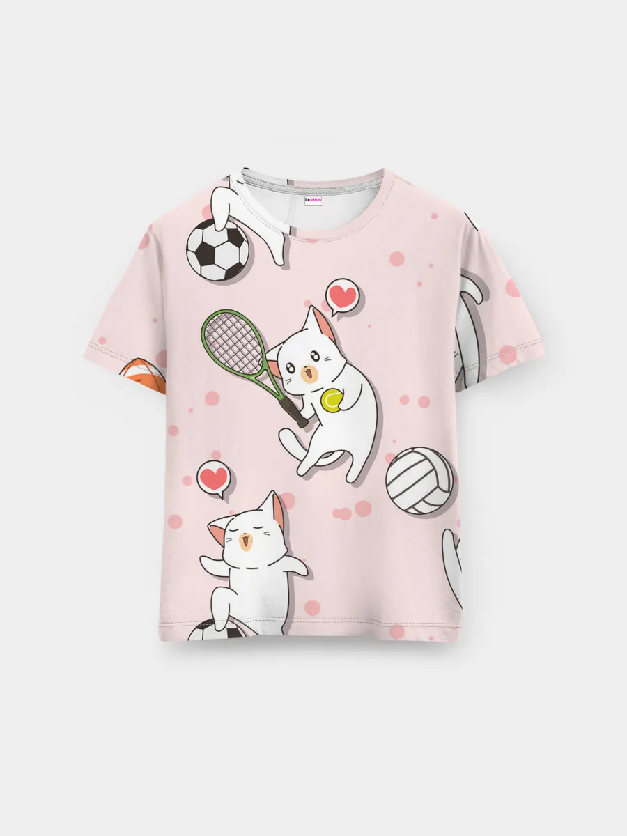 Мужская базовая футболка / Спортивные котики | Мяу спорт