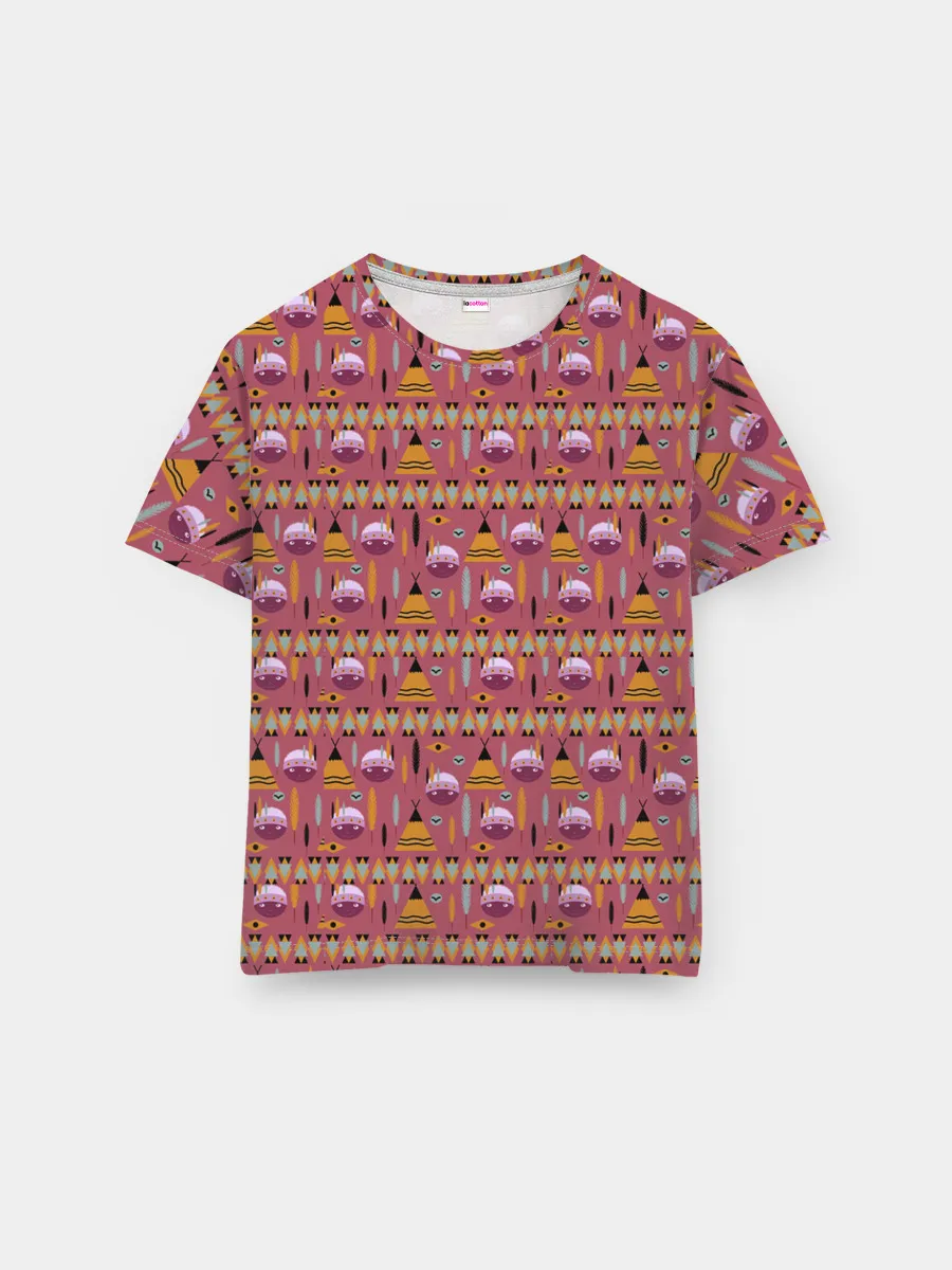 Мужская базовая футболка / Детский узор