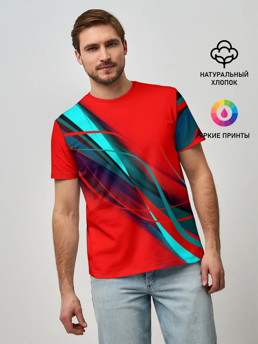 Мужская базовая футболка / GEOMETRY STRIPES