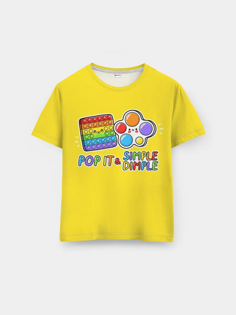 Мужская базовая футболка / POP IT and SIMPLE DIMPL