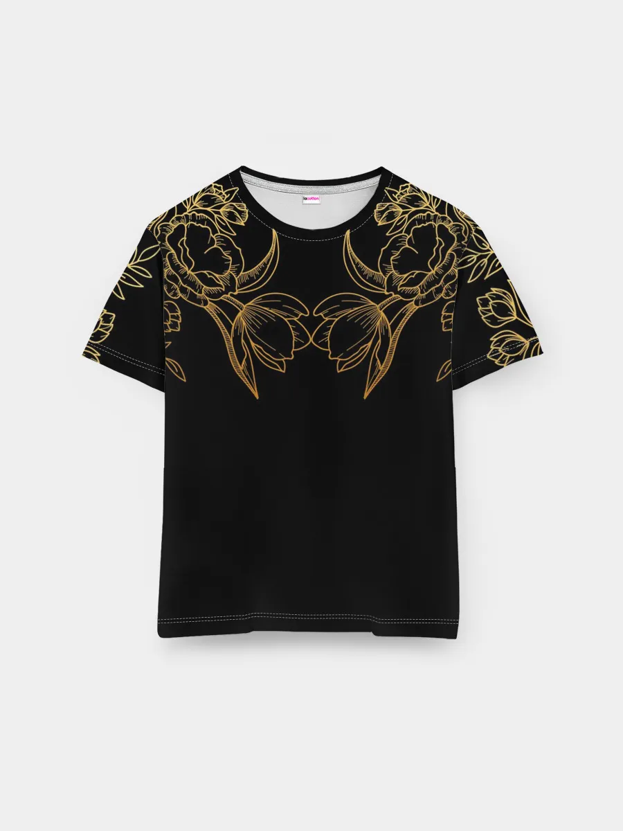 Мужская базовая футболка / Цветы