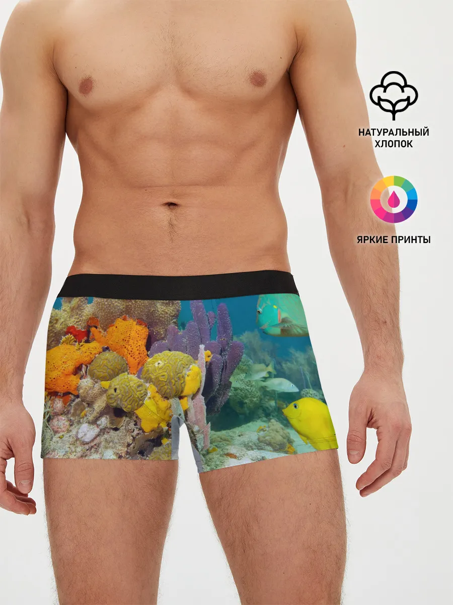 Мужские трусы боксеры / Морской мир