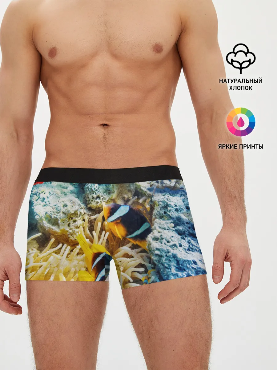 Мужские трусы боксеры / Морской мир