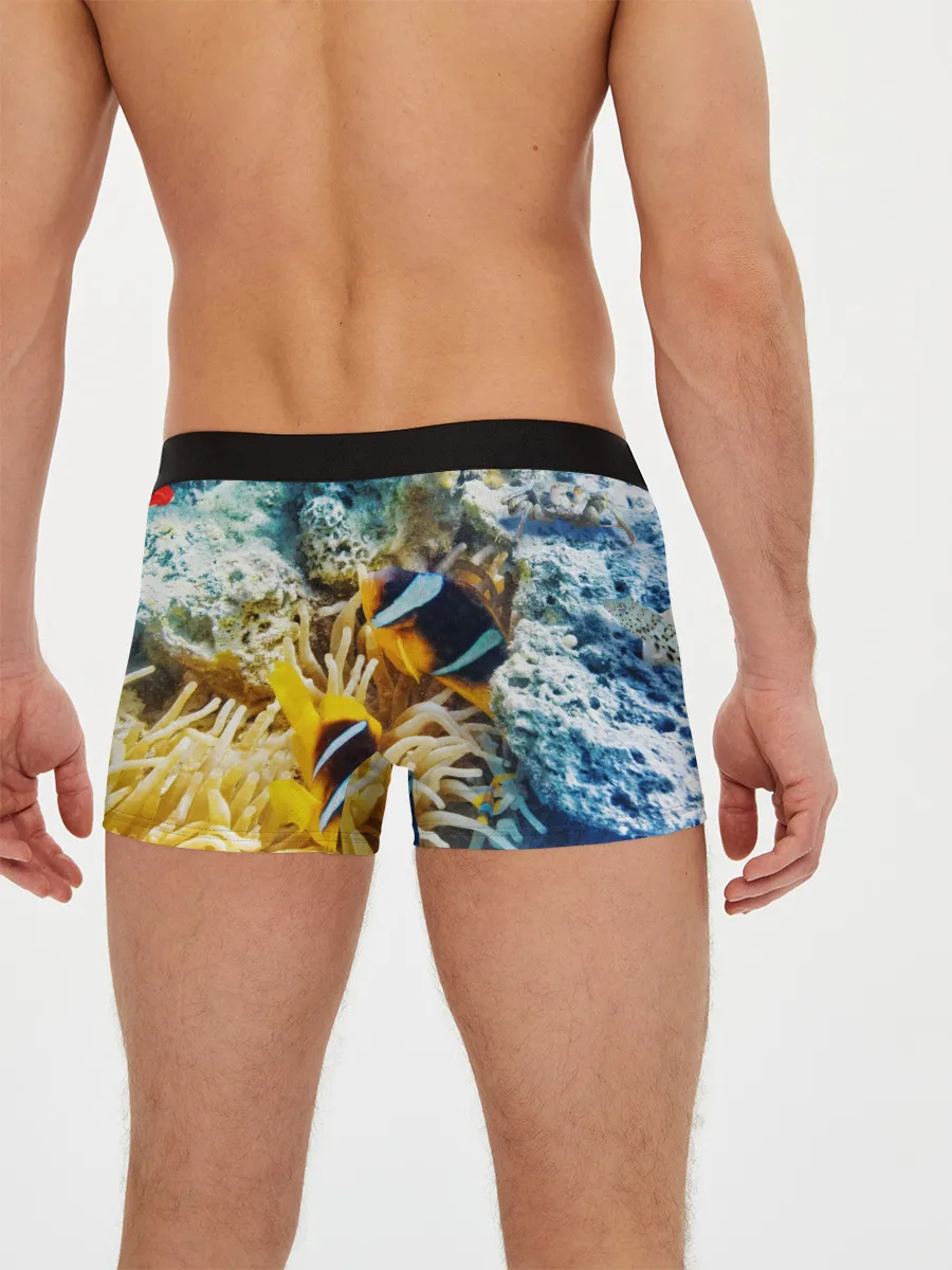 Мужские трусы боксеры / Морской мир
