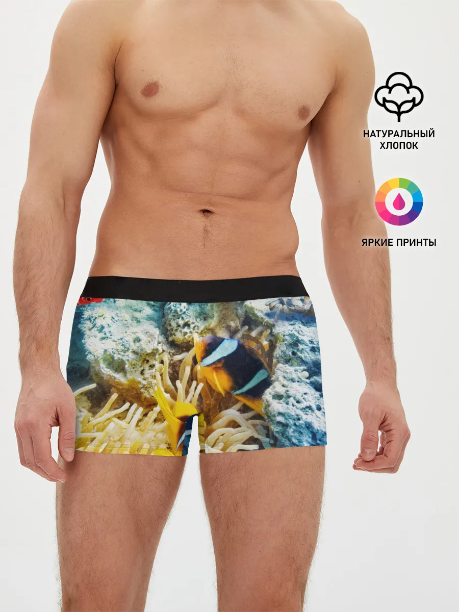 Мужские трусы боксеры / Морской мир